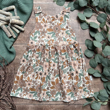 Load image into Gallery viewer, Folk Floral Pinafore Dress
