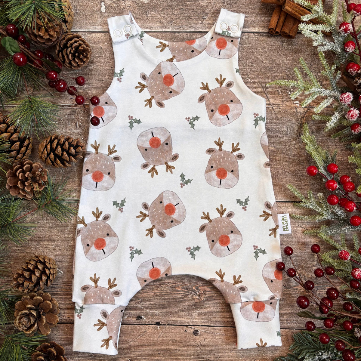 Rudolph Child & Baby Full Length Romper