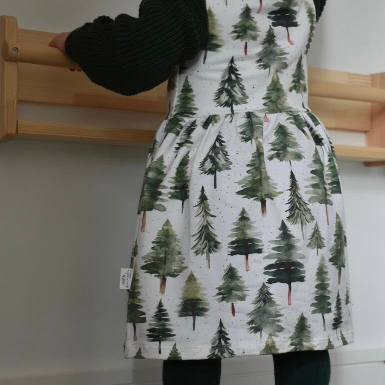 Scandi Woodland Child & Baby Pinafore Dress