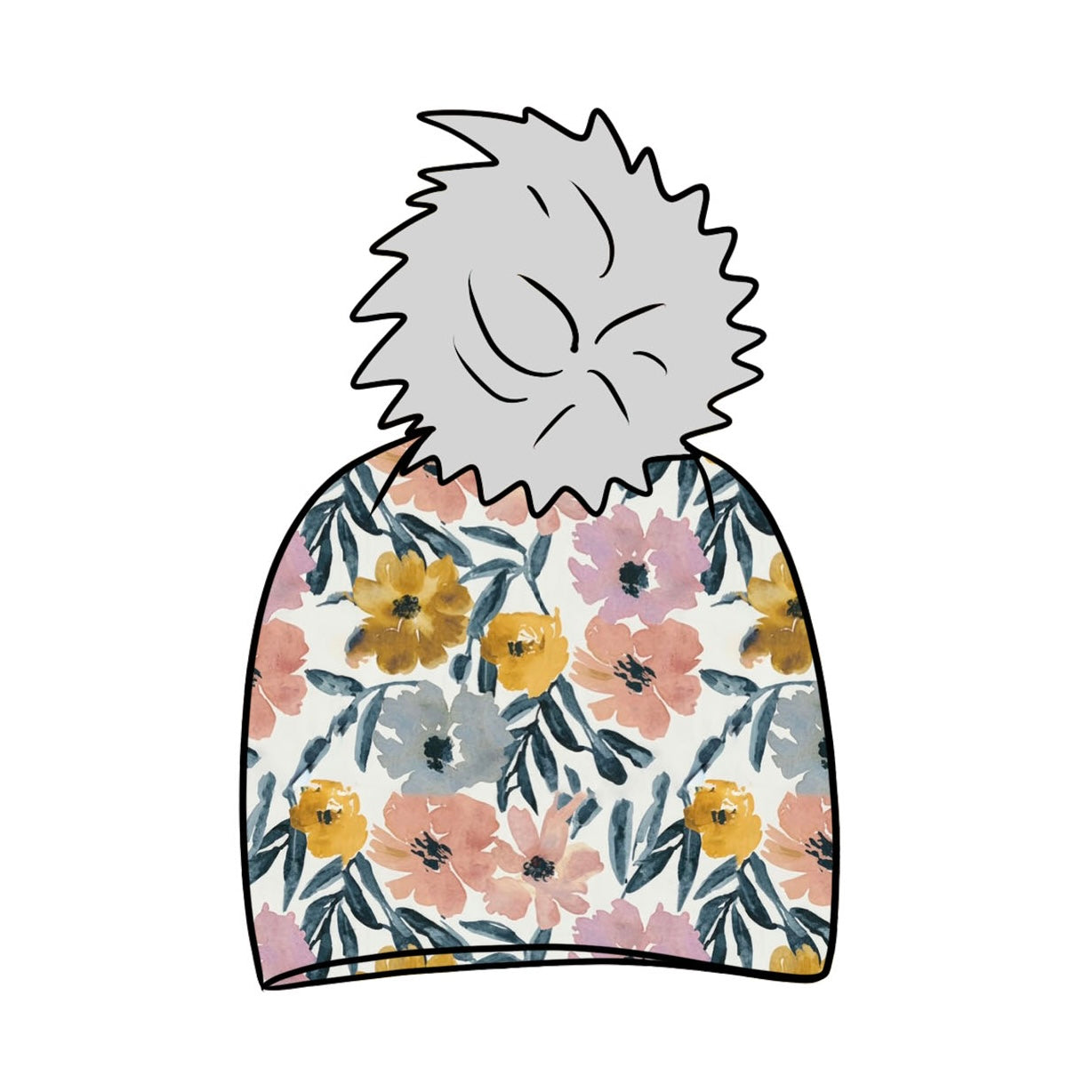 Sunny Blooms Bobble Hat