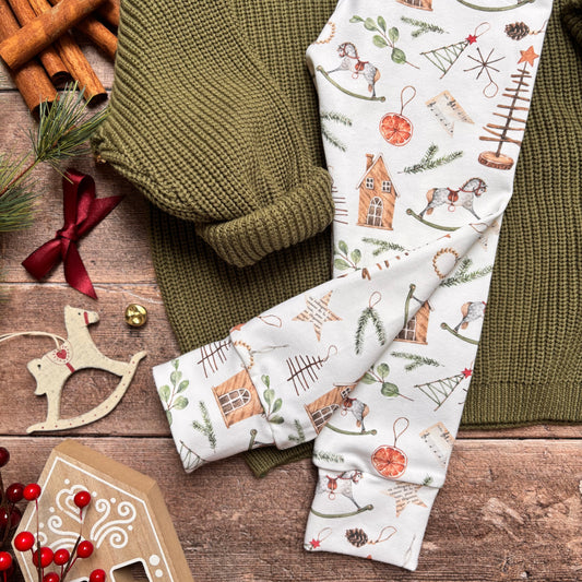 Scandi Christmas Leggings 12-18m