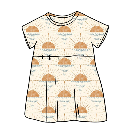 Sun Rays Child & Baby Sleeved Dress - 3 options