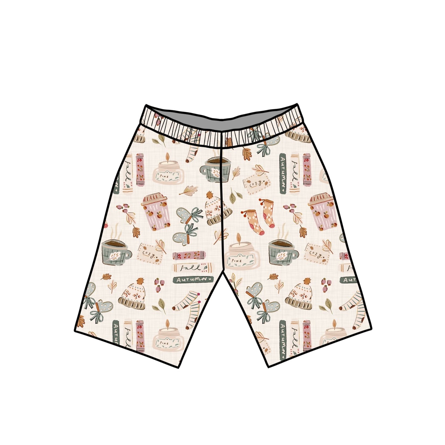 Autumn Girl Child & Baby Shorts - Rolled or Hemmed