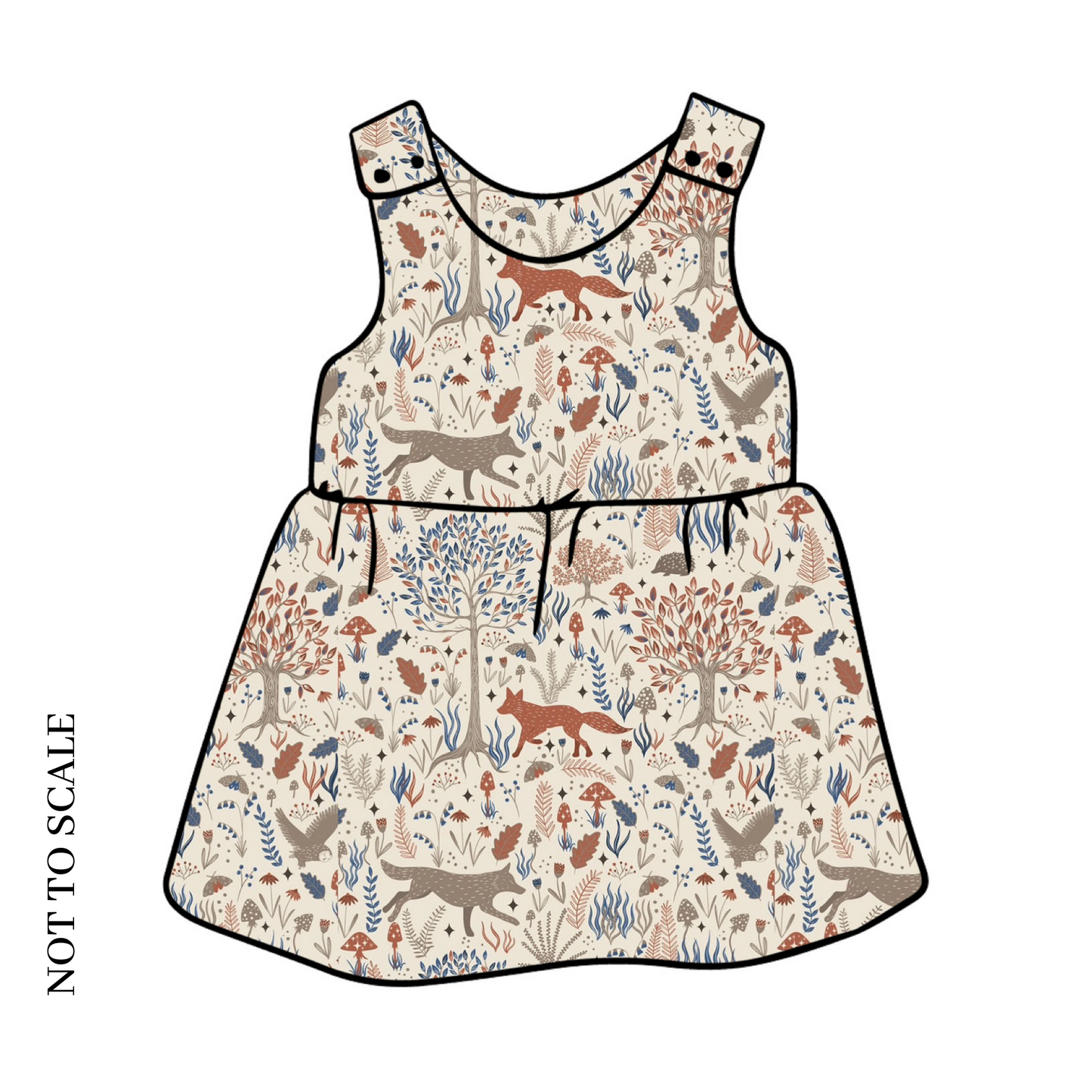 Autumn Forest Pinafore Dress