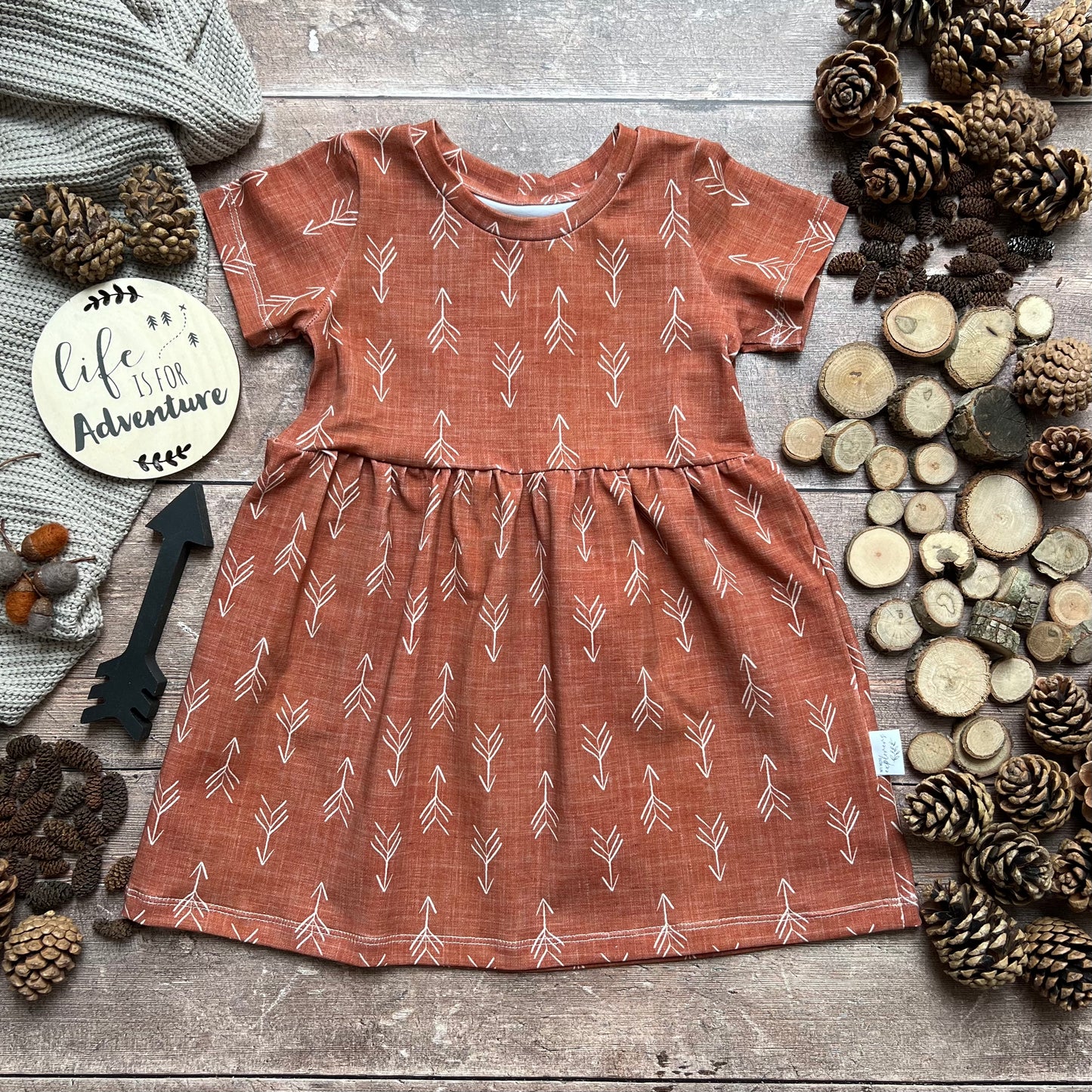 Rustic Arrows T-Shirt Dress 12-18m