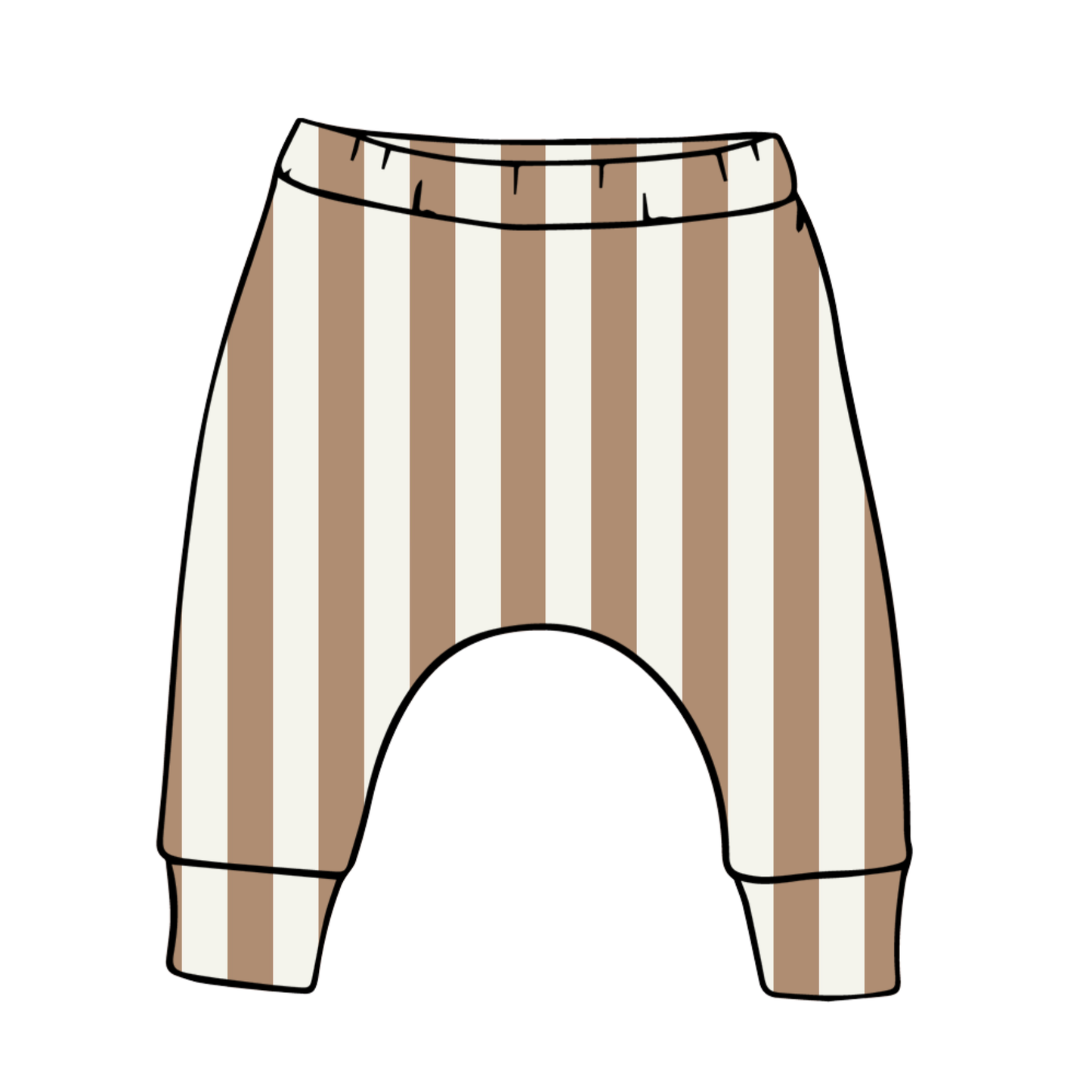 Taupe Stripes Baby & Child Harems