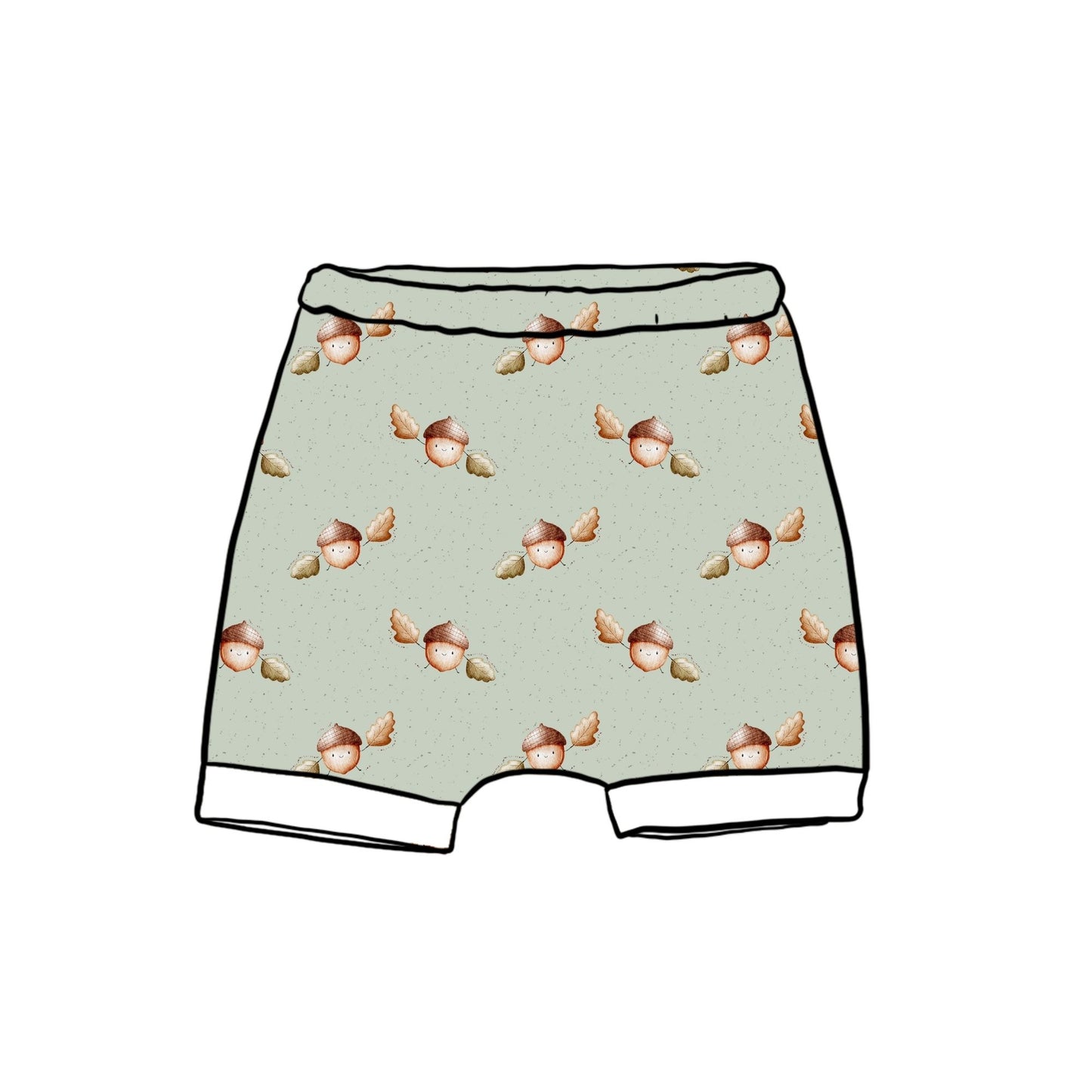 Happy Acorns Child & Baby Shorts - Rolled or Hemmed