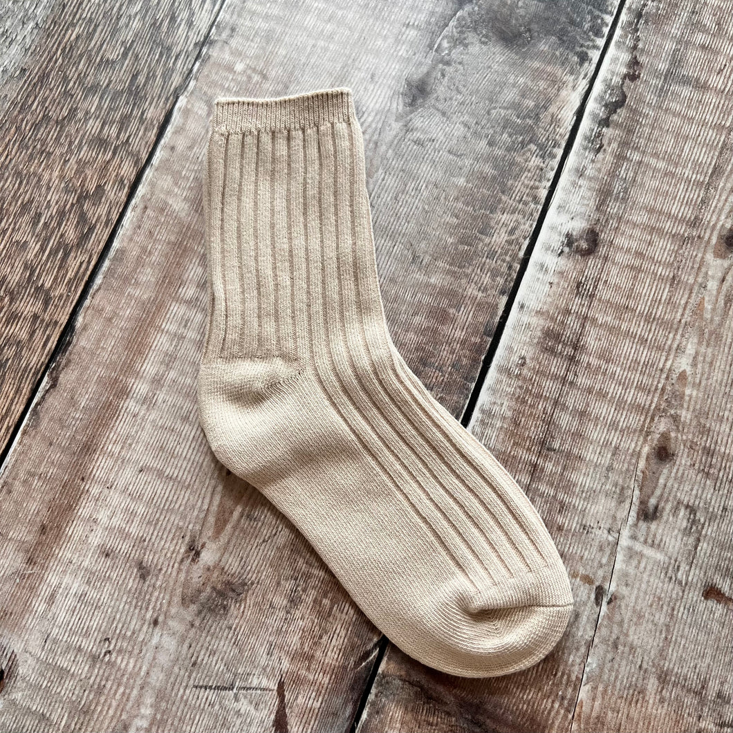 Ankle socks 2-3years - light khaki