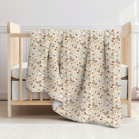 Wild Meadow Toddler & Child Sherpa Blanket