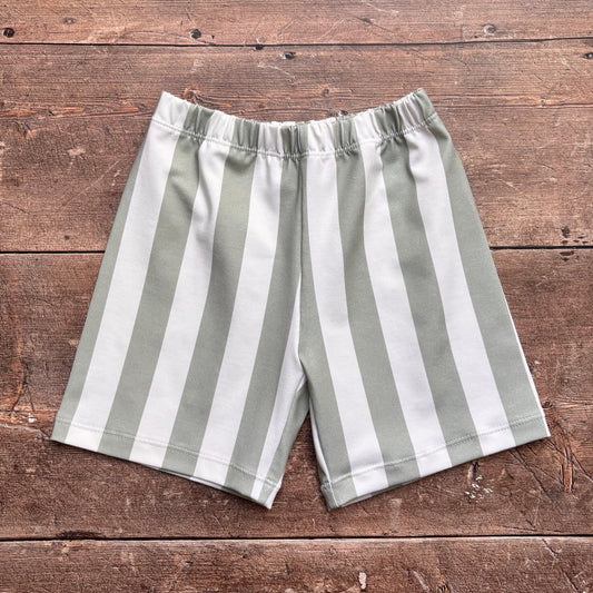 Sage Stripes Baby & Child Lounge Shorts