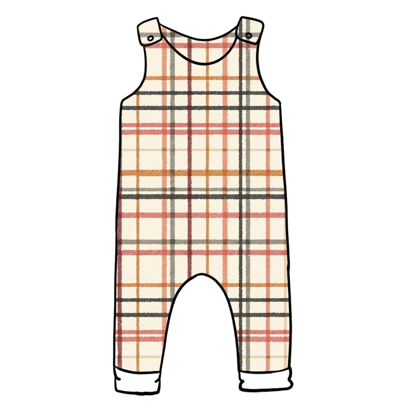 Rustic Plaid Child & Baby Full Length Romper