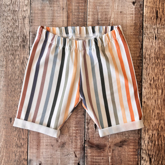 Stripes Rolled Shorts 4-5 years