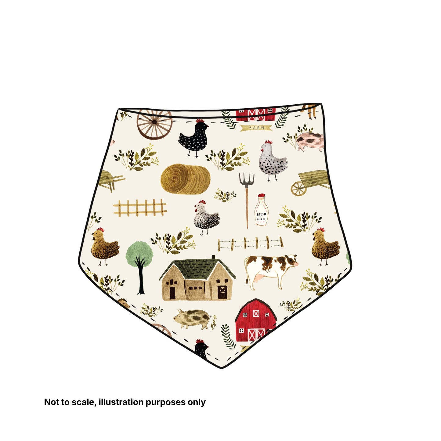 Matching Dribble Bib - Pick your print