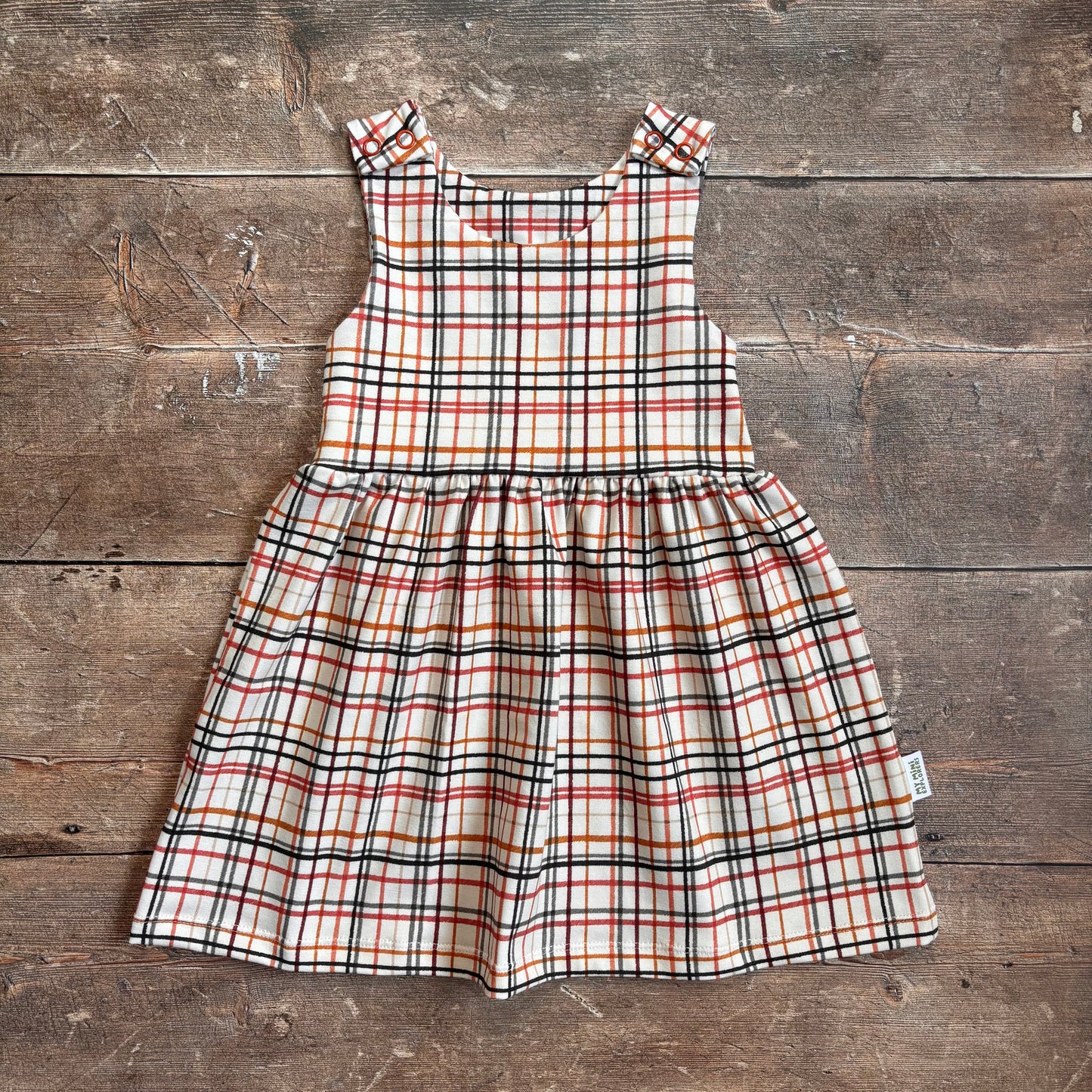 Rustic Plaid Child & Baby Pinafore Dress