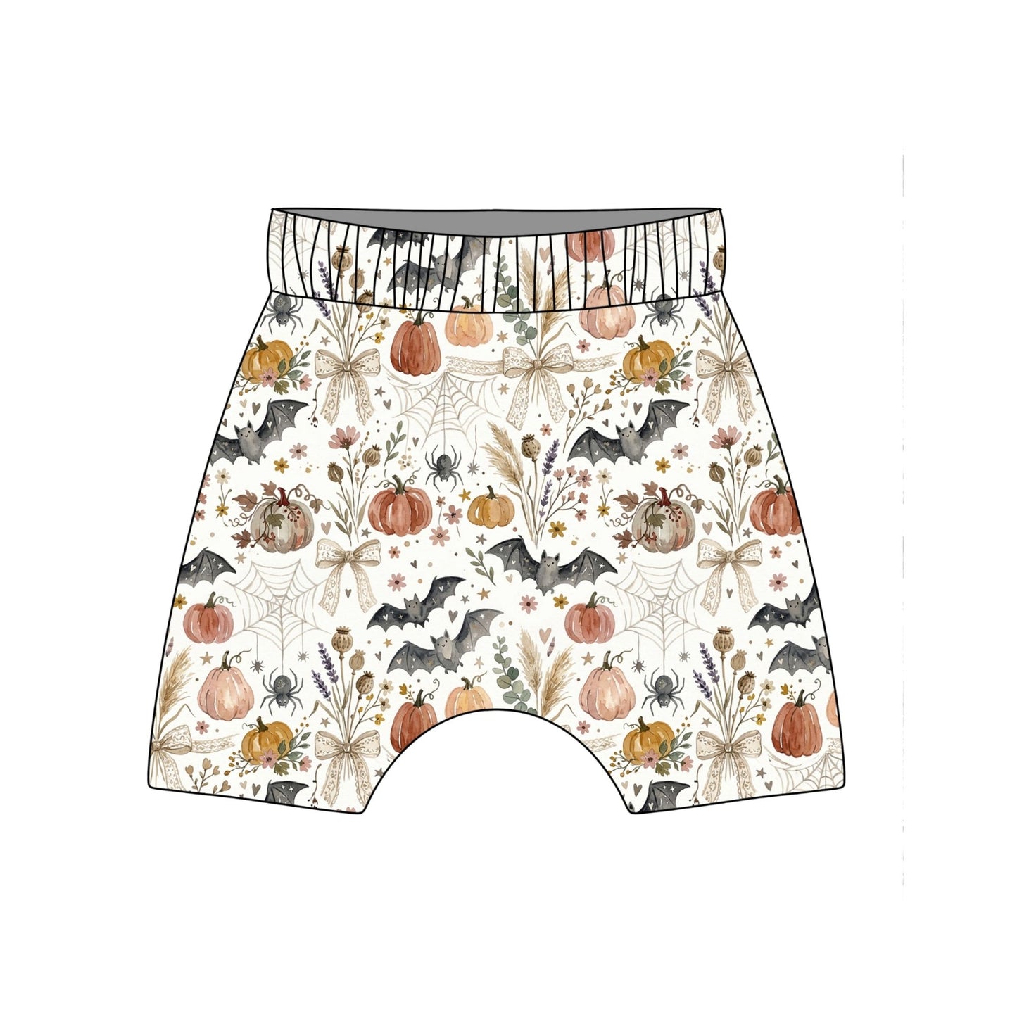 Boho Halloween Child & Baby Shorts - Rolled or Hemmed