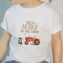 Load image into Gallery viewer, Life is better on the farm T-Shirt
