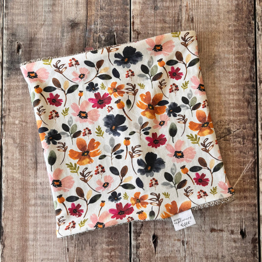 Wild Floral Snood 1-4 years (oat knit inside)