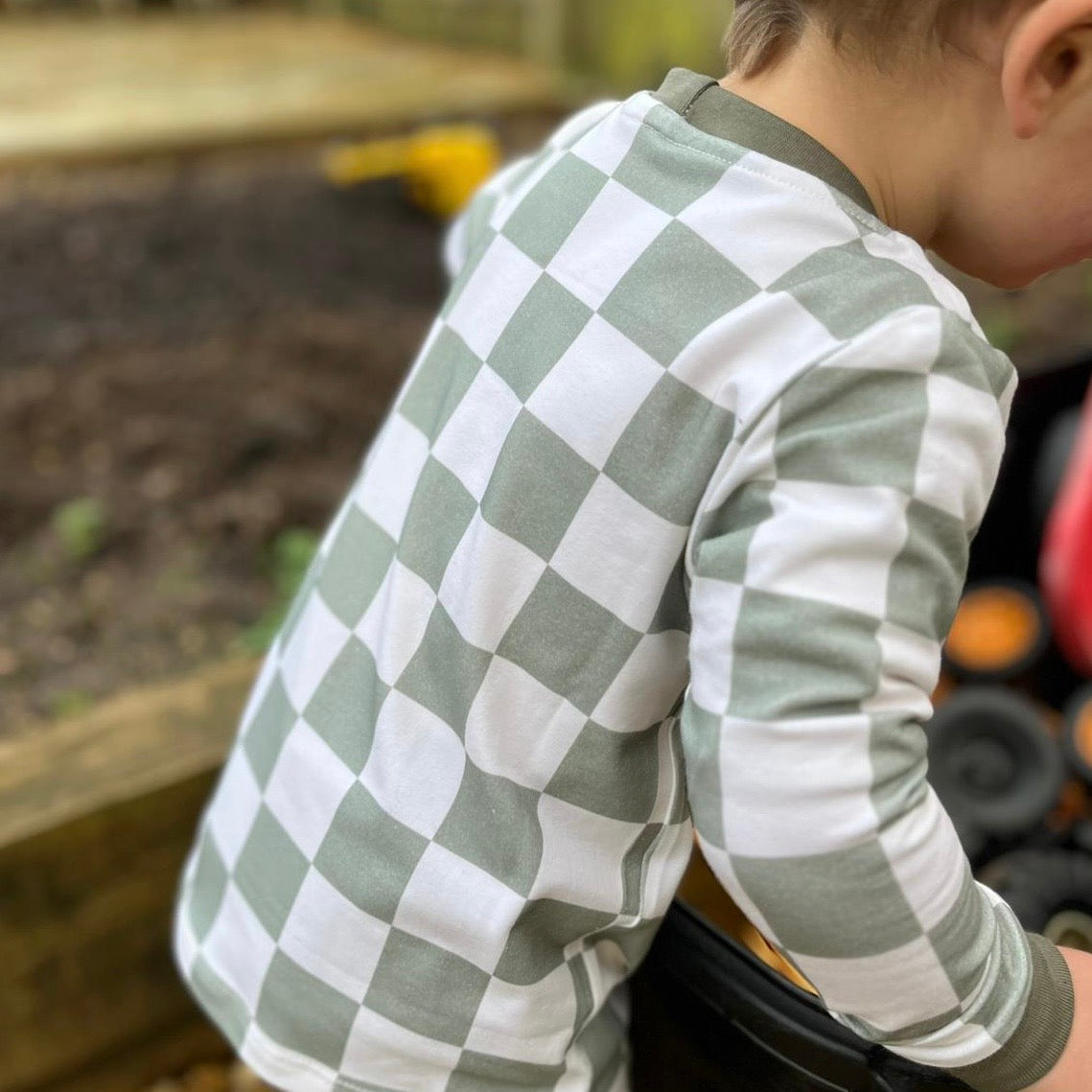 Chequerboard Child & Baby T-Shirt - Short or Long Sleeve