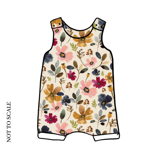 Wild Floral Short Romper