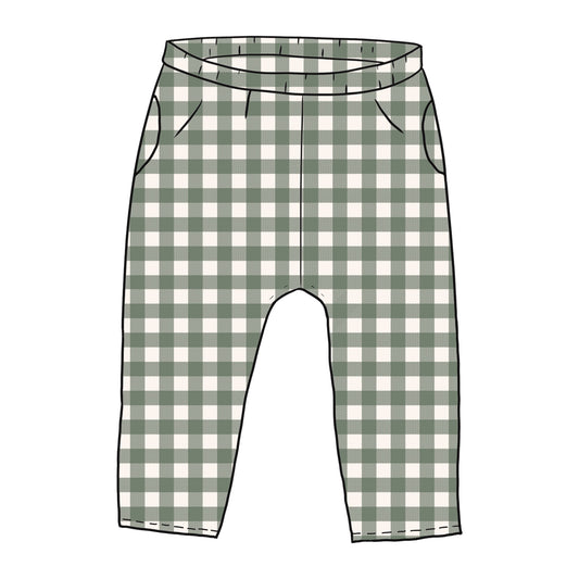 Forest Gingham Toddler & Child Pocket Trousers