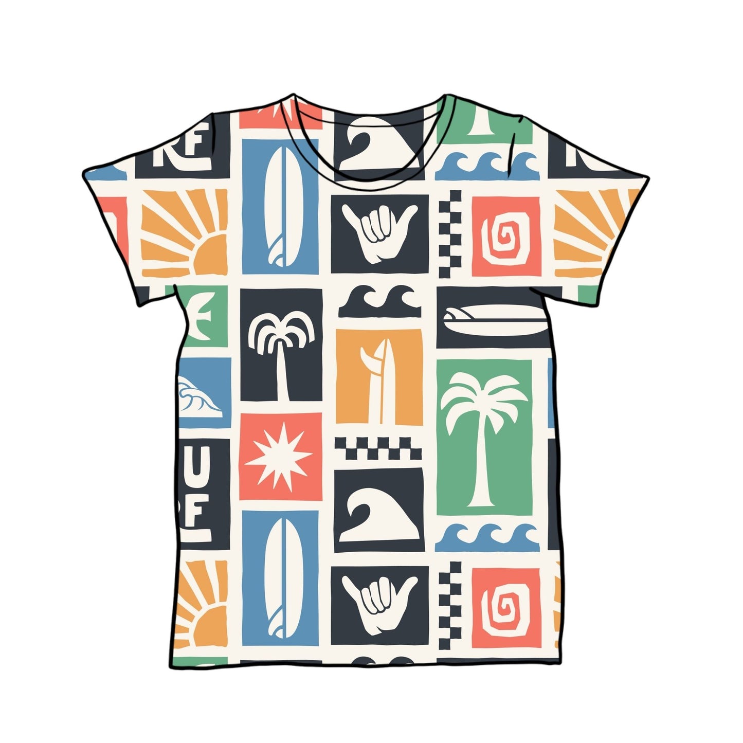 Surfing Child & Baby T-Shirt - Short or Long Sleeve