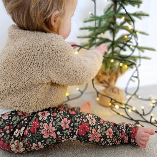 Christmas Floral Child & Baby Leggings