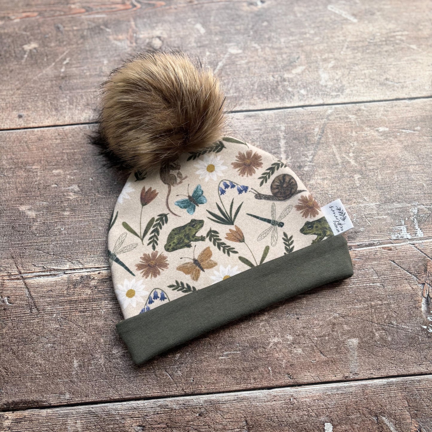 Busy Meadow Toddler & Child Bobble Hat