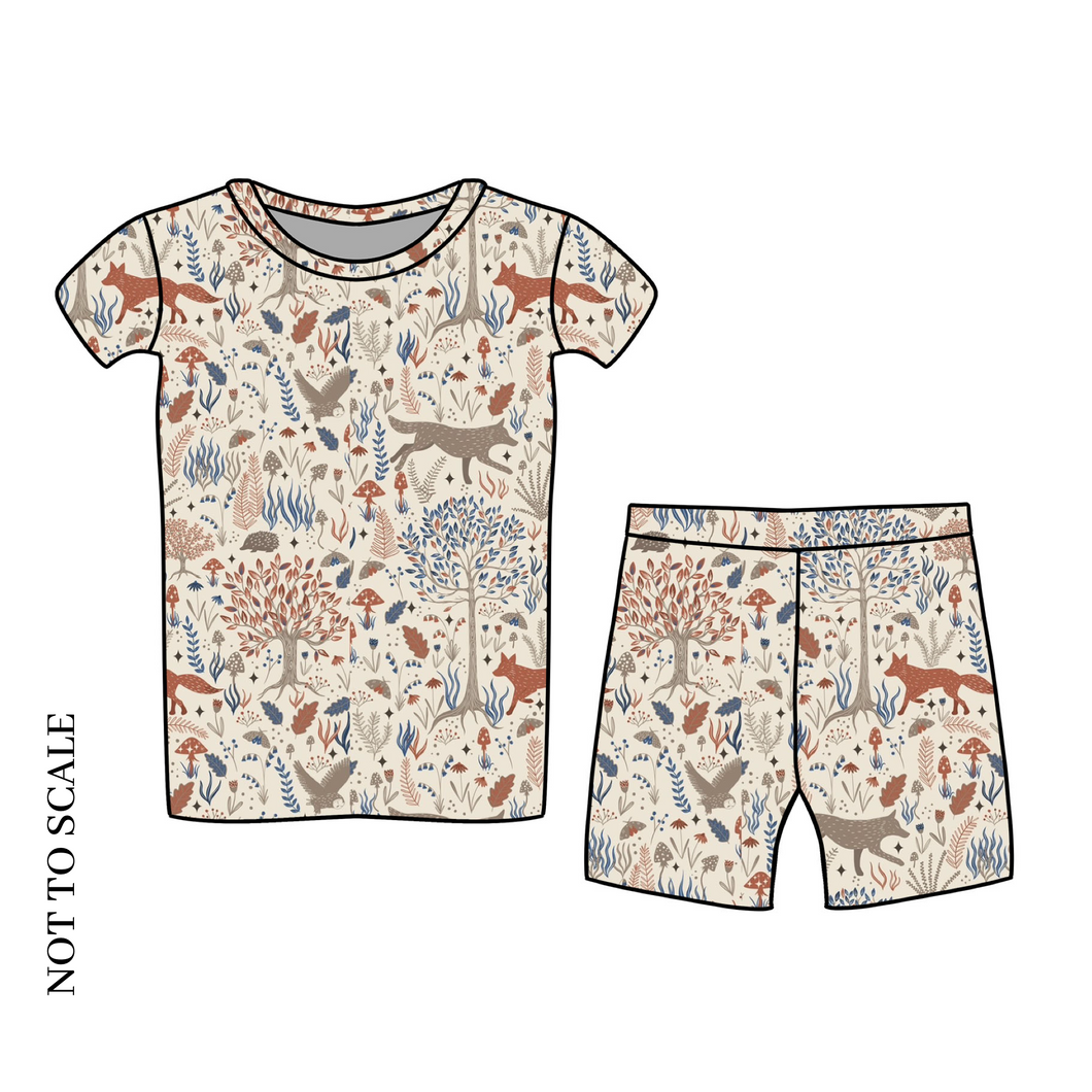 Autumn Forest Shorts Lounge Set