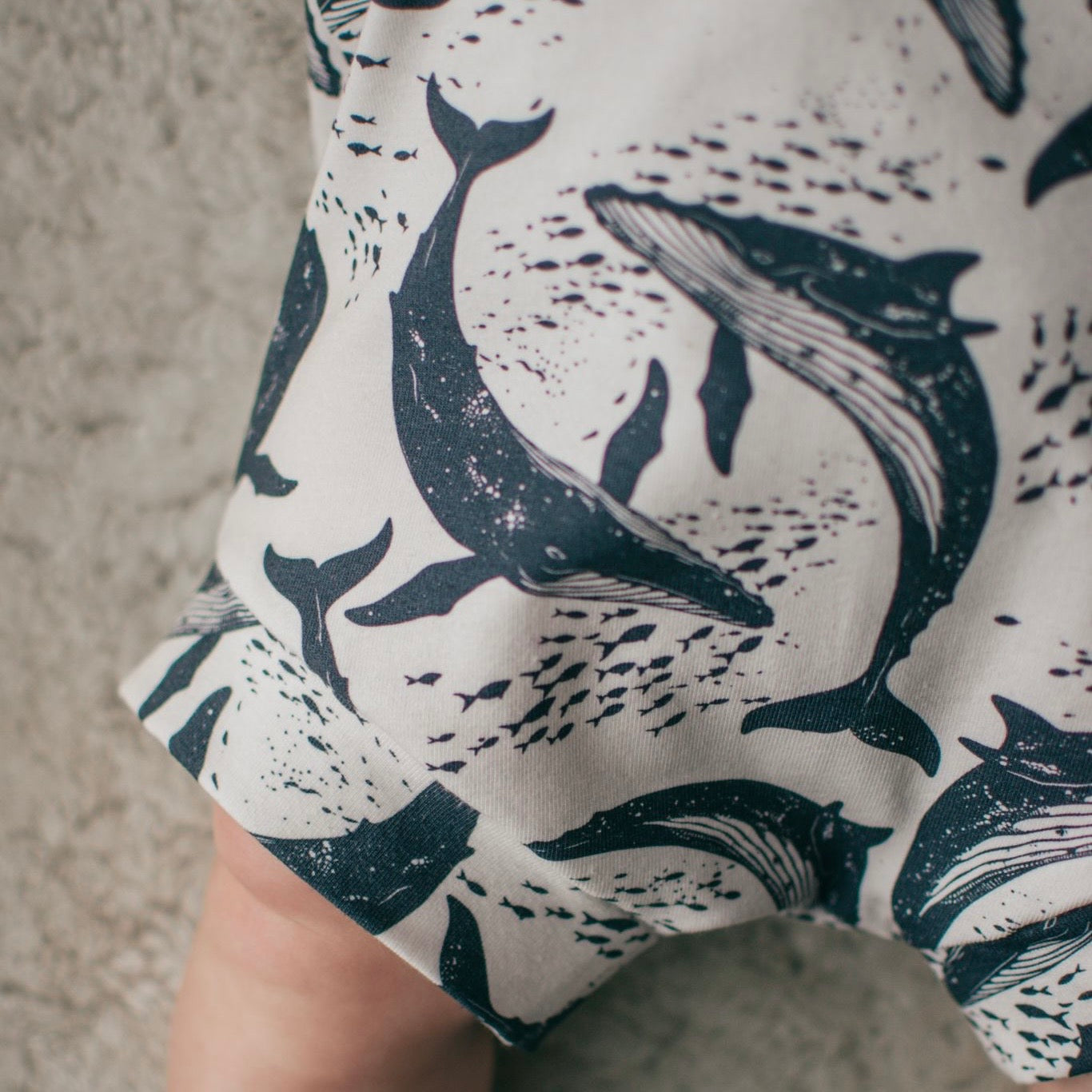 Whale Pod Bloomer Romper