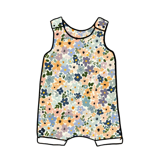 Wildflower Confetti Child & Baby Short Romper