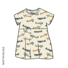 Load image into Gallery viewer, Planes T-Shirt Dress

