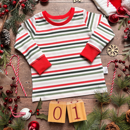 Christmas Stripes Child & Baby Long Sleeve T-Shirt