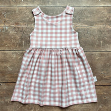 Load image into Gallery viewer, Rose Gingham Pinafore Dress
