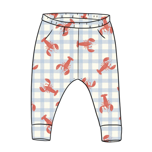 Gingham Lobster Toddler & Child Leggings