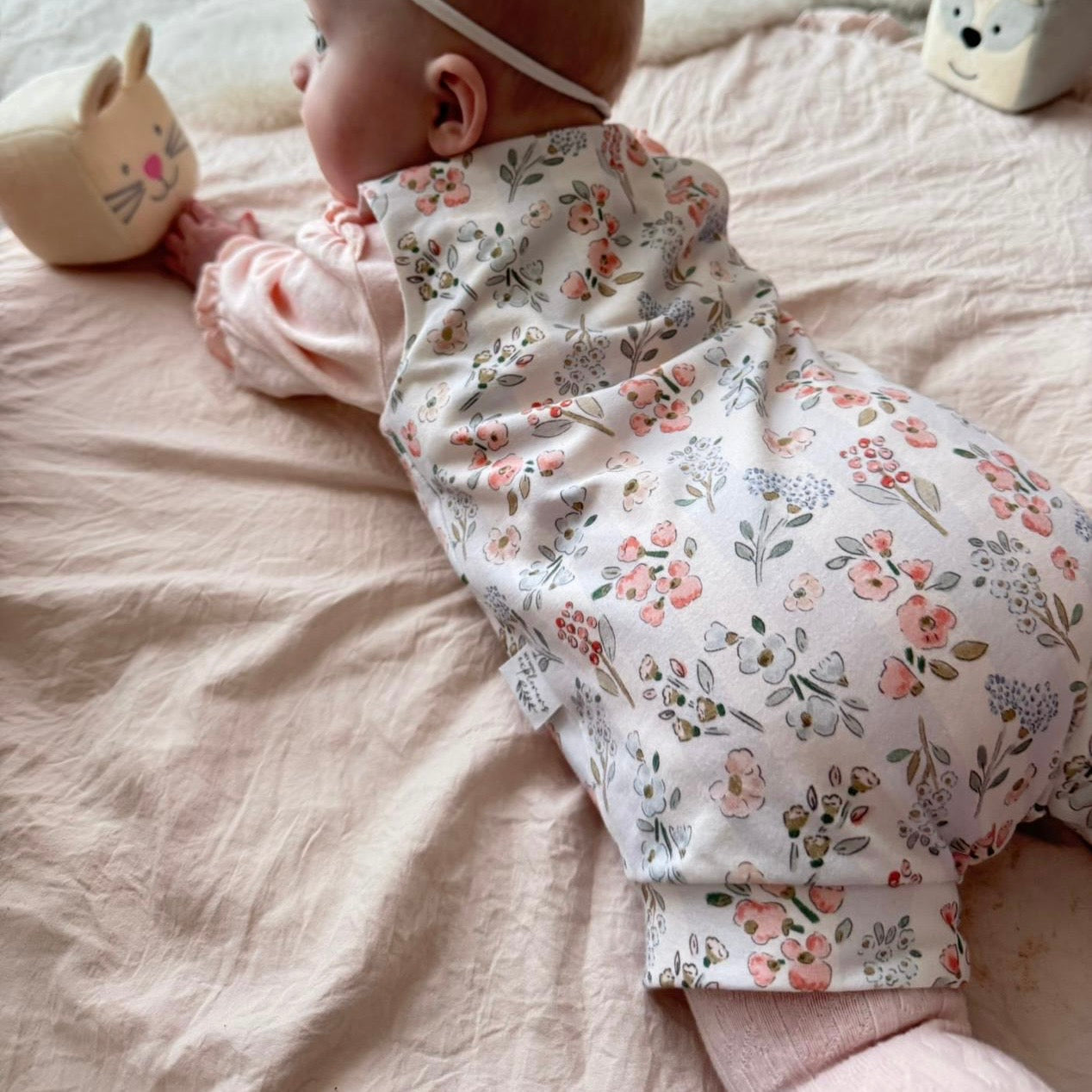 Floral Stripes Child & Baby Bloomer Romper