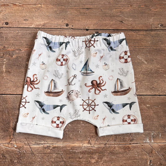 Nautical Rolled Shorts 2-3 years