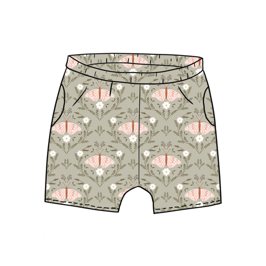 Butterfly Garden Toddler & Child Pocket Shorts