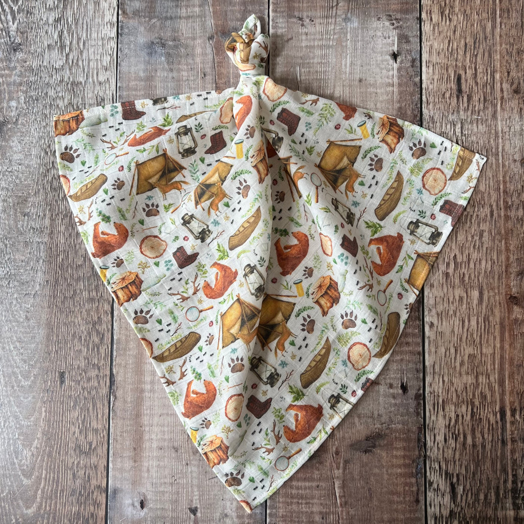 Woodland Campers Muslin