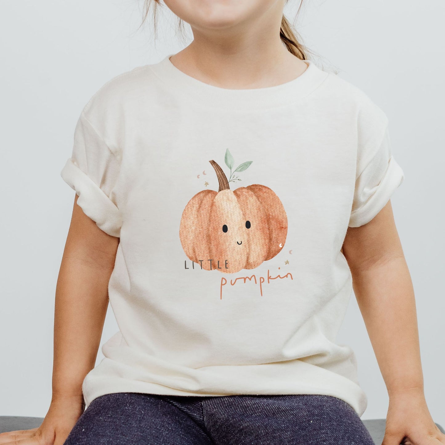 Little Pumpkin T-Shirt 18-24m (natural tee)