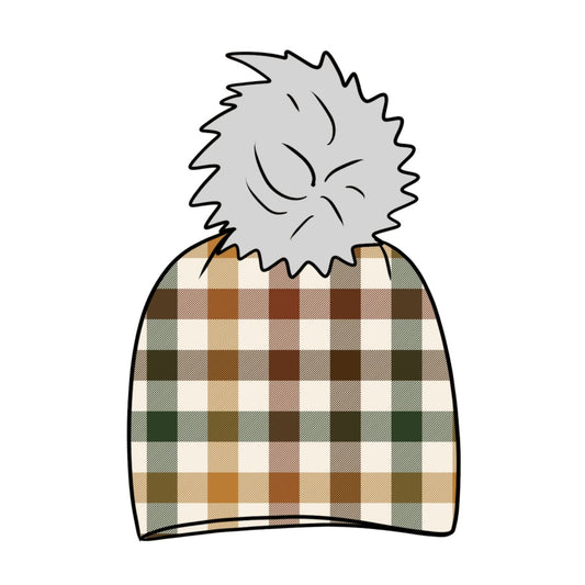 Autumn Plaid Toddler & Child Bobble Hat