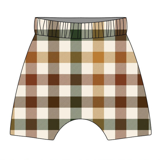 Autumn Plaid Child & Baby Hemmed Shorts