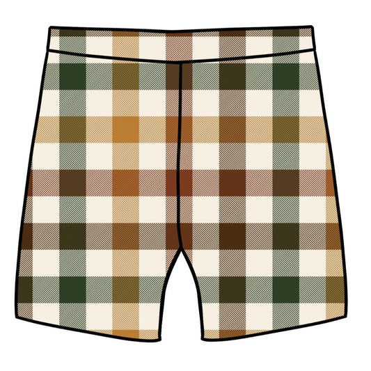 Autumn Plaid Baby & Child Lounge Shorts