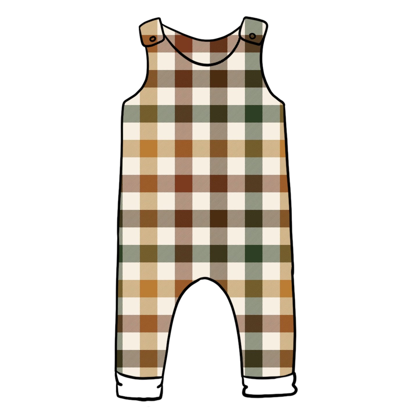 Autumn Plaid Child & Baby Full Length Romper