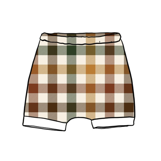 Autumn Plaid Child & Baby Rolled Shorts
