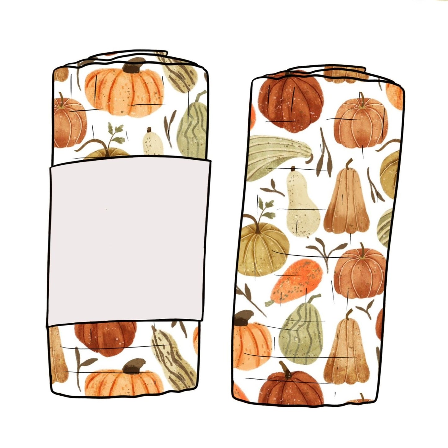Autumn Squashes Baby & Toddler Muslin Swaddle Blanket