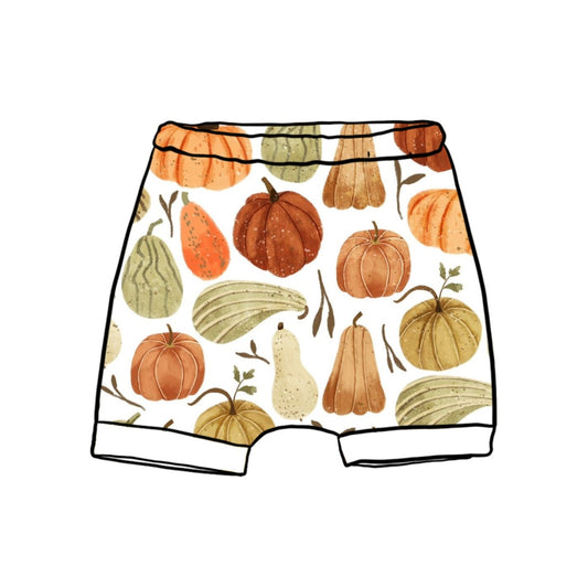 Autumn Squashes Child & Baby Rolled Shorts