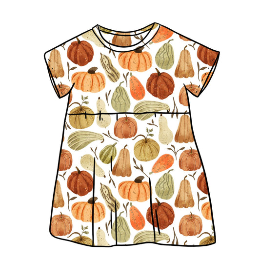 Autumn Squashes Child & Baby Short Sleeve Dress
