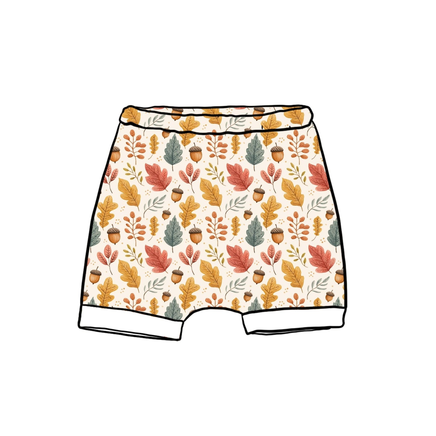 Acorns and Leaves Child & Baby Shorts - Rolled or Hemmed