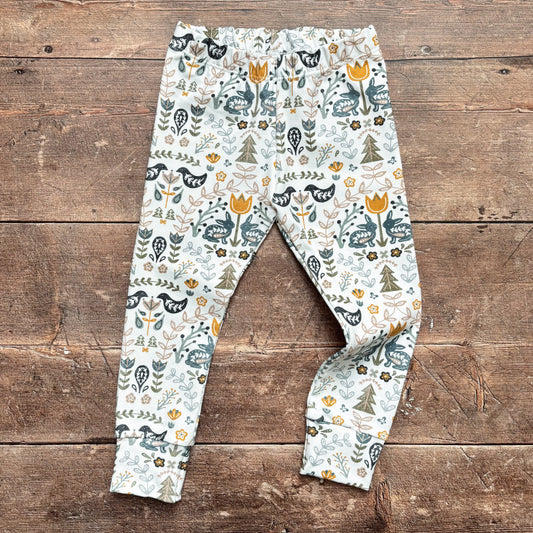 Scandi Spring Leggings 2-3 years