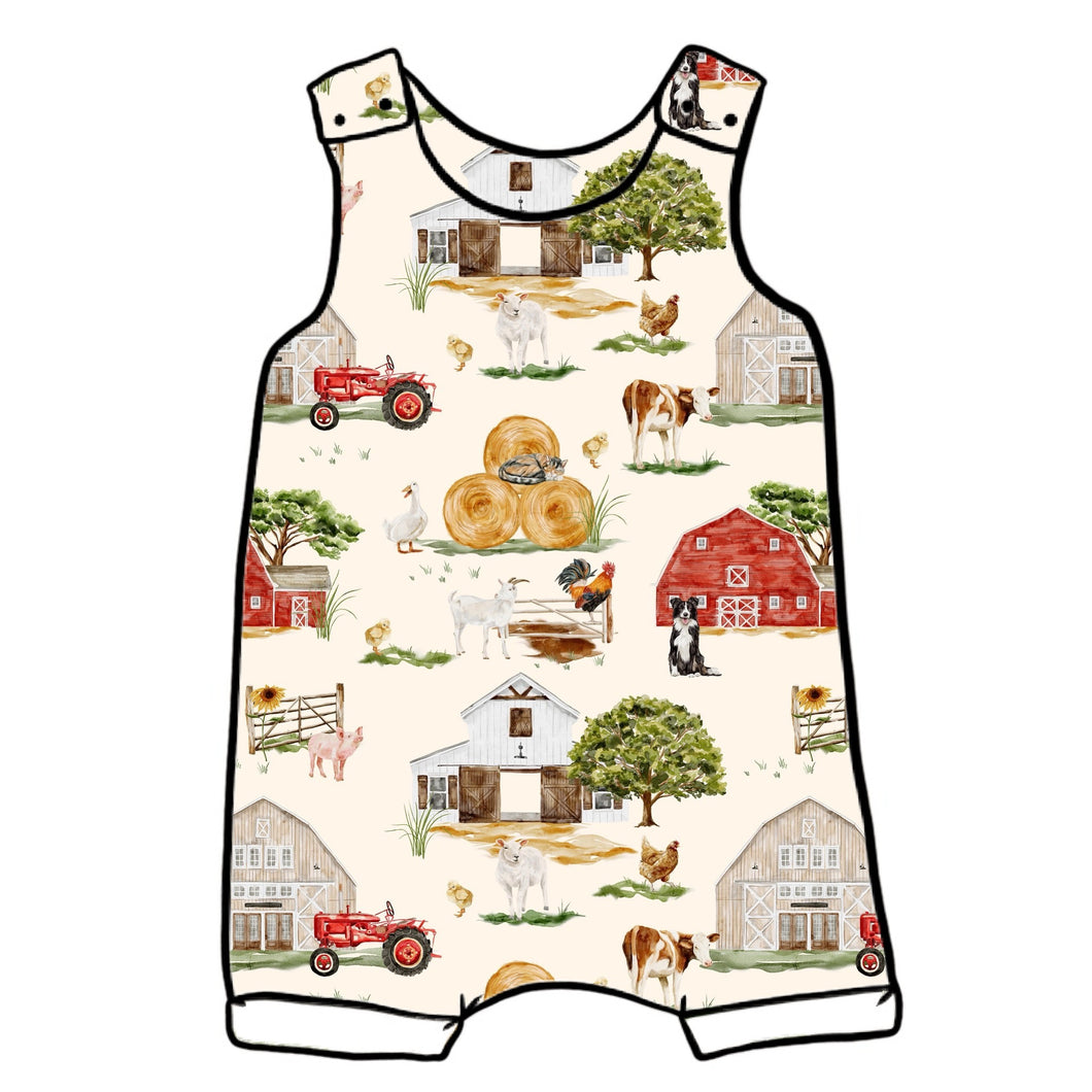 Farm Life Short Romper